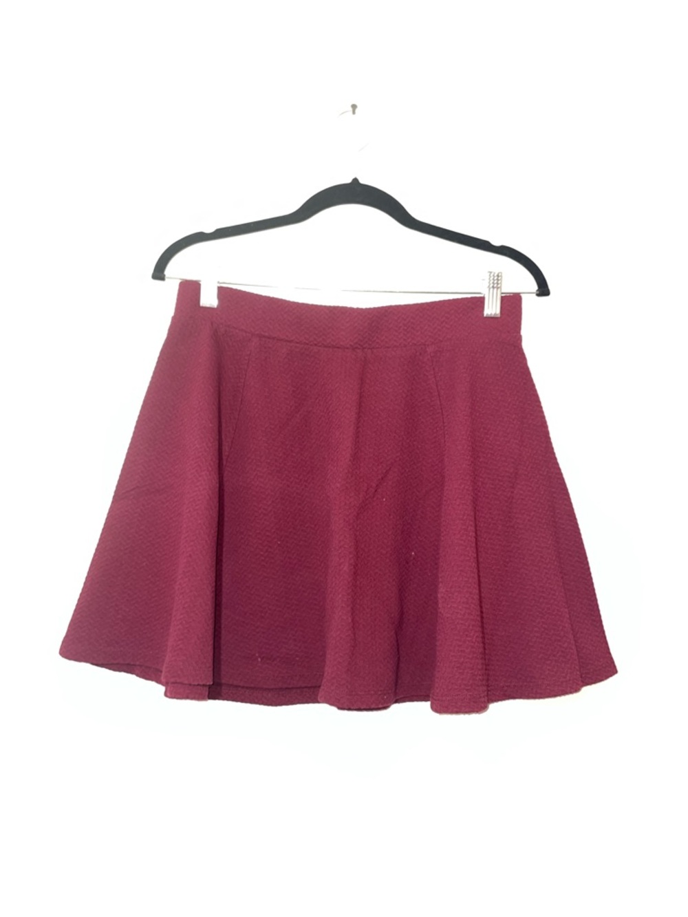 Divided Burgundy Circle Skirt